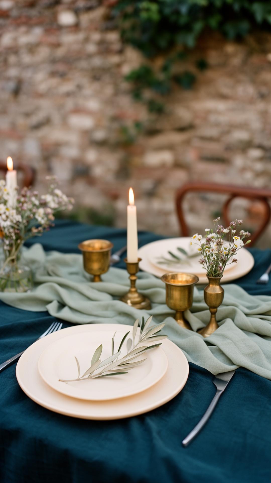 Tavolo wedding elegante in Piemonte